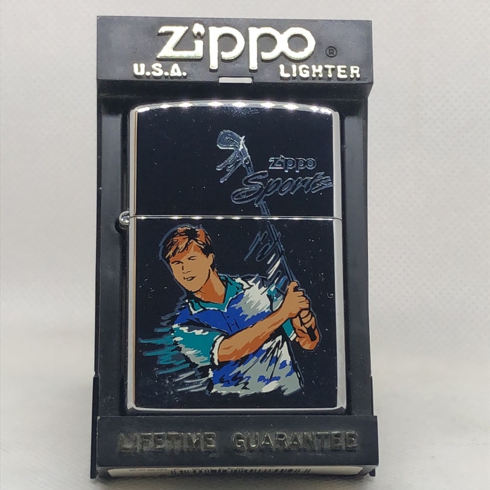 ZIPPO GOLF GOLFER ZIPPO LIGHTER MINT IN BOX NEW RARE 1999 HP CHROME NWT 🔥